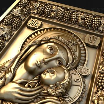 3D model Kasperovskaya icon of the Mother of God (STL)